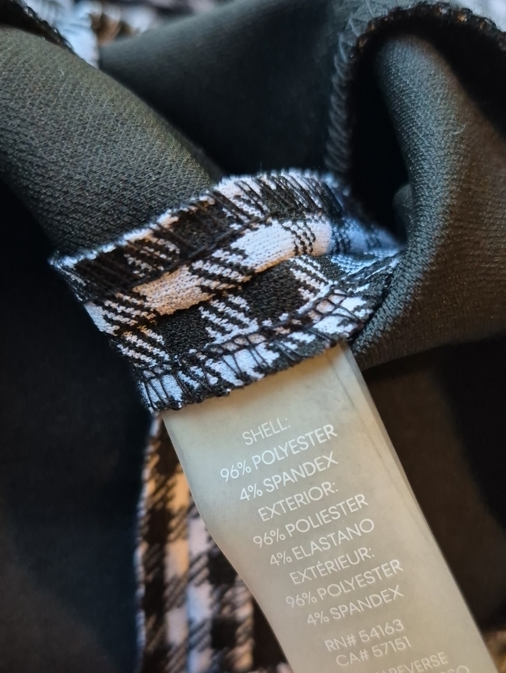 Calvin Klein Black & White Gingham Check Short Tulip Sleeve Sheath Midi Dress 2 - Picture 8 of 11